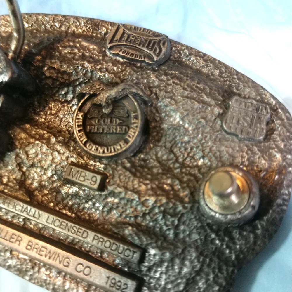 VTG. Miller Genuine Draft Brewing Co. Official Licensed Belt Buckle